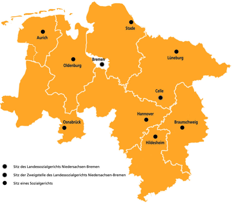 Standorte – Karriereportal Justiz Niedersachsen